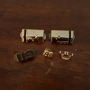 Vintage Lot Of 5 Military Pins